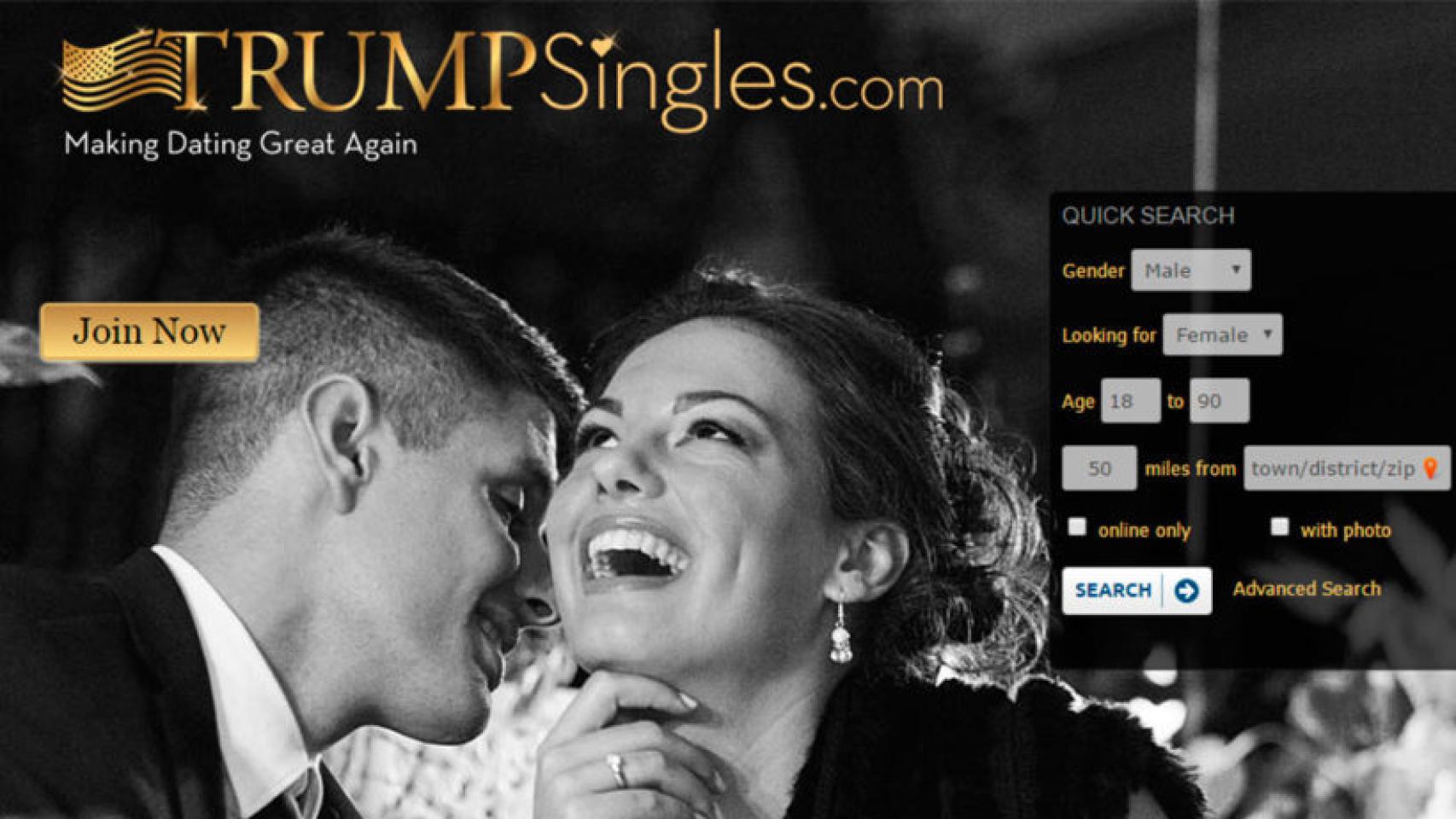 Trump Singles, el portal de citas para los seguidores del presidente electo de EEUU.
