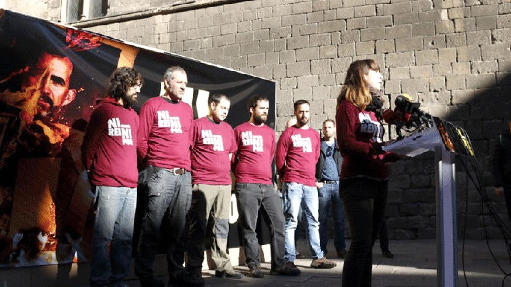 Ni rey ni miedo. Este fue el lema de la rueda de prensa de los investigados.