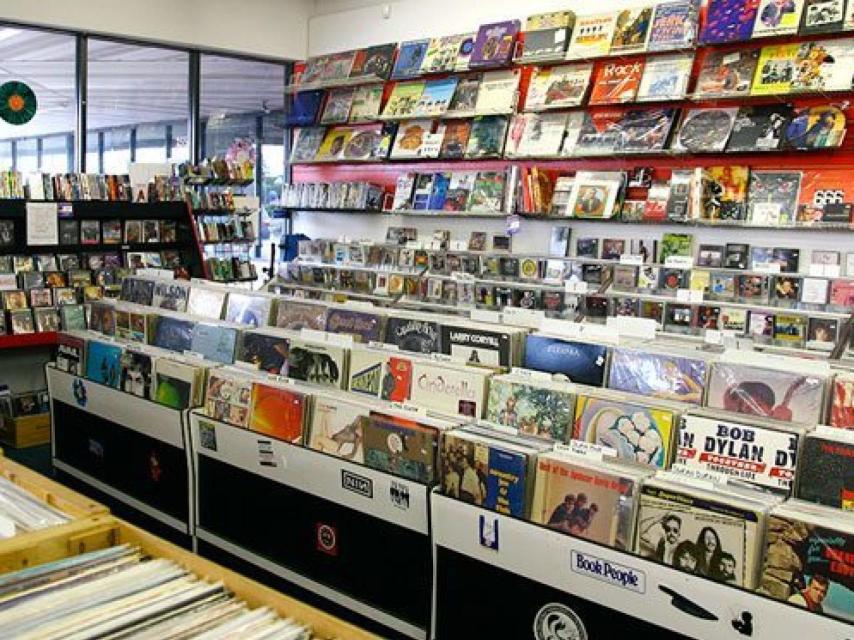 Sección de vinilos.