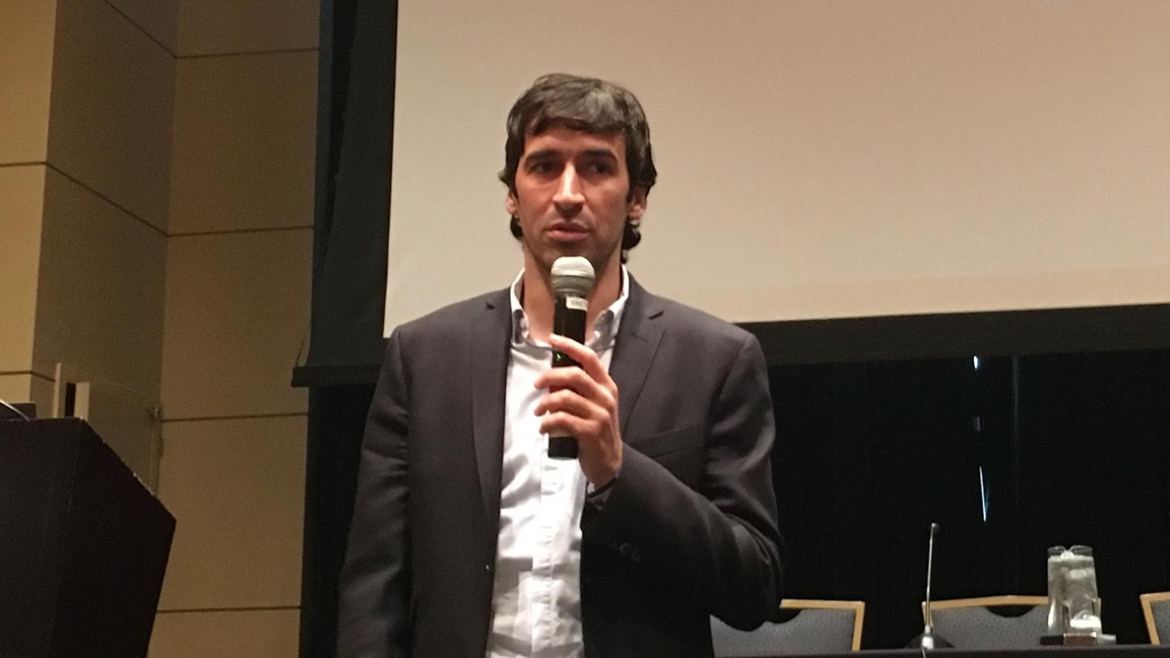 Raúl en un acto reciente.