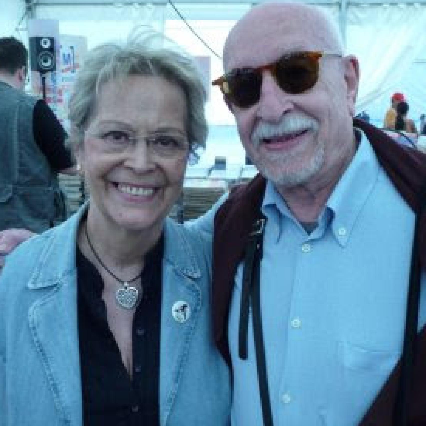 Purita Campos y su marido, el también ilustrador Paco Ortega