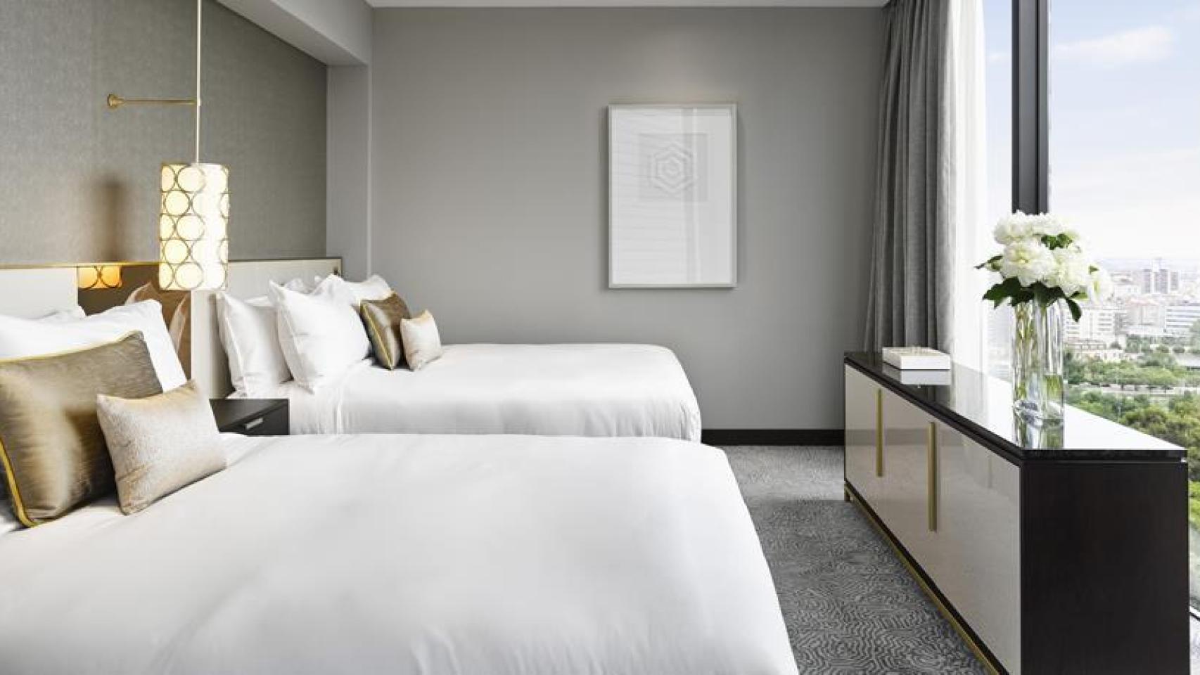 Una de las habitaciones del hotel, propiedad de la Familia Real saudí.