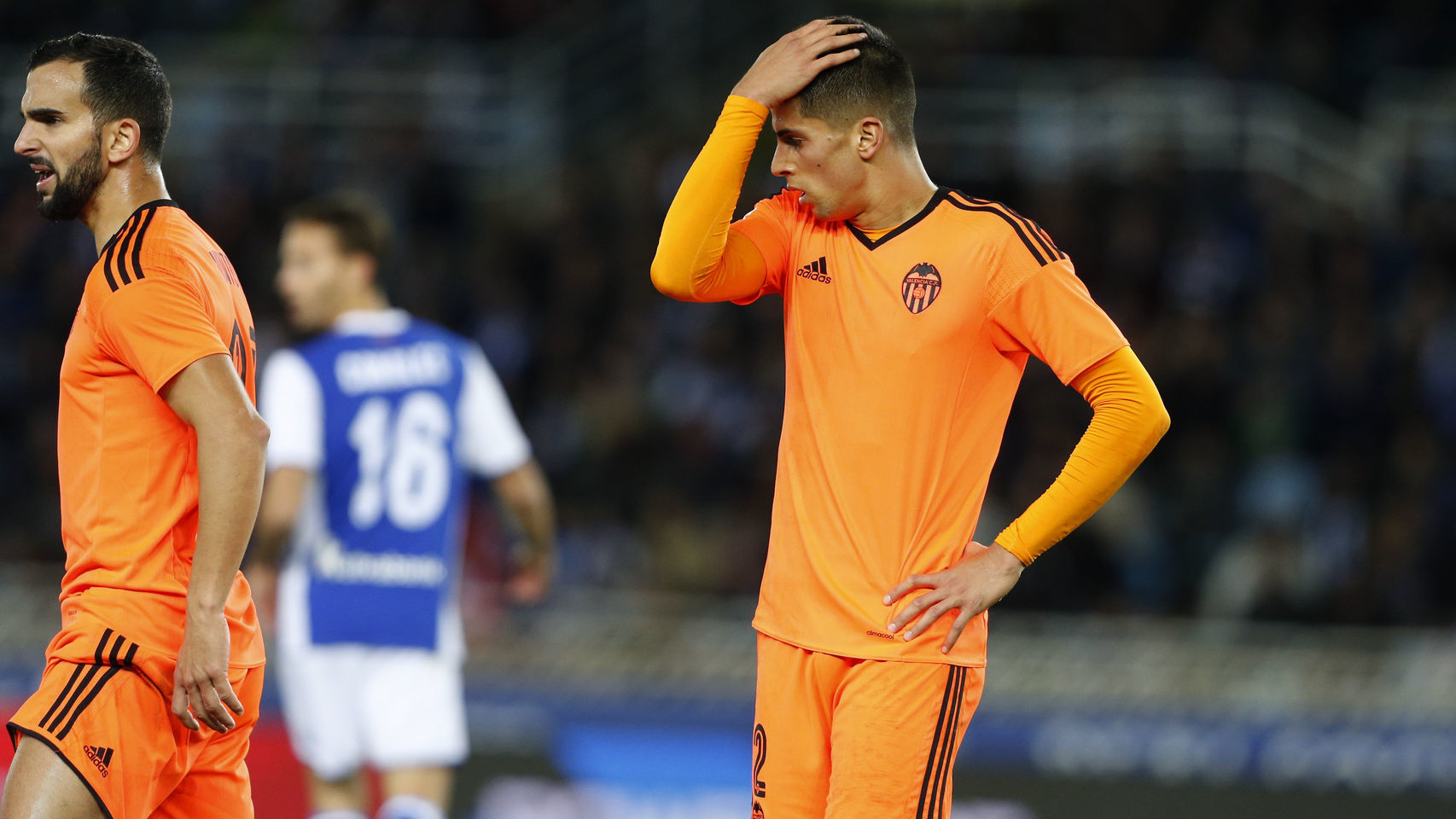 Cancelo se lamenta en Anoeta.