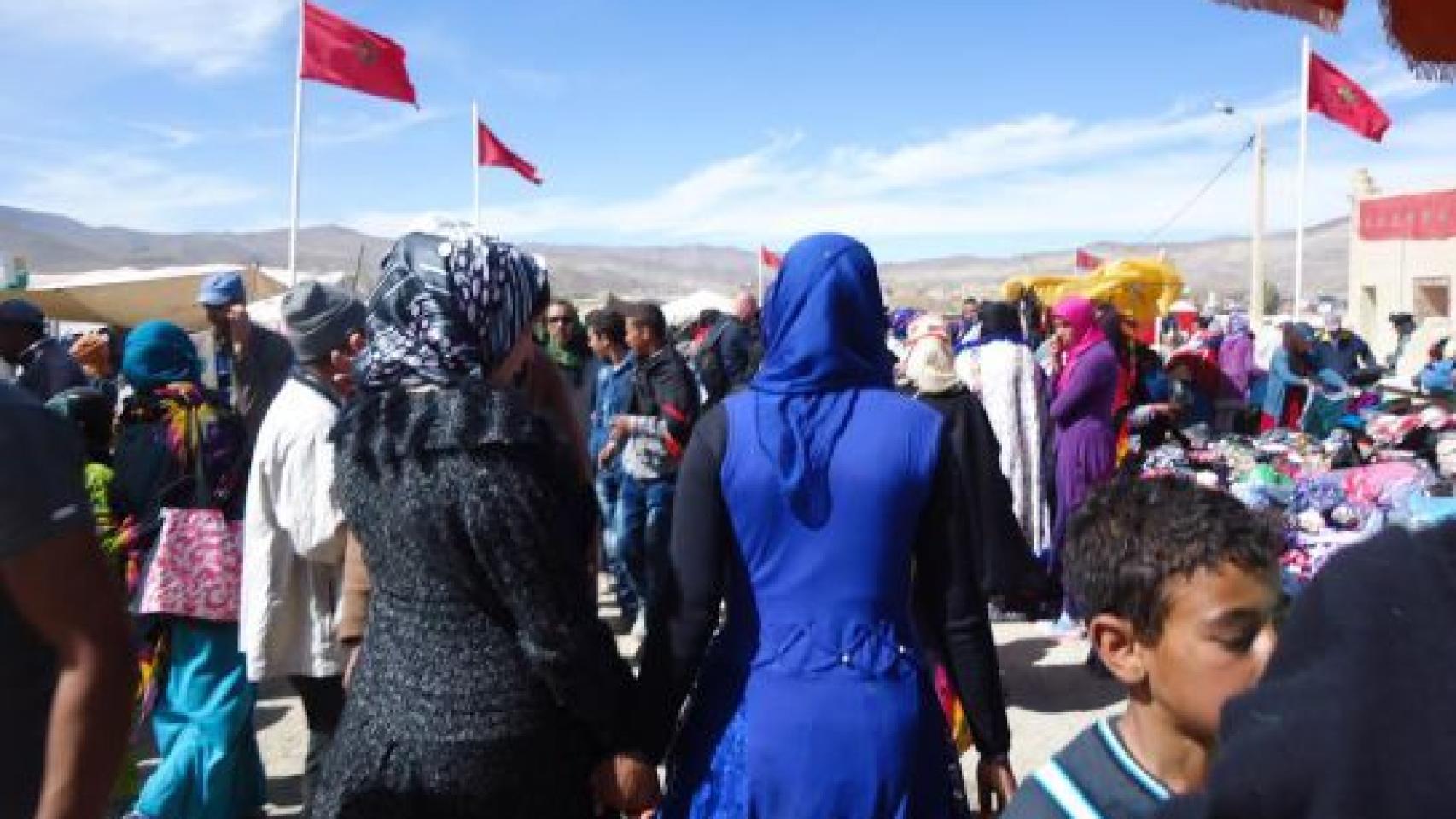 Algunas novias del festival Imilchil.