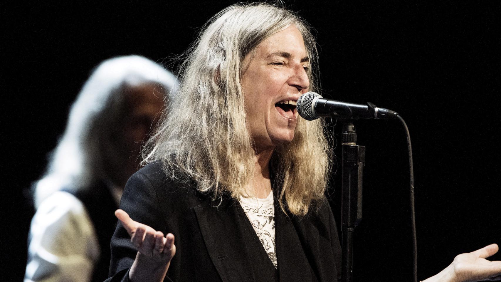 Patti Smith, durante la entrega de los Premios Nobel en Estocolmo.