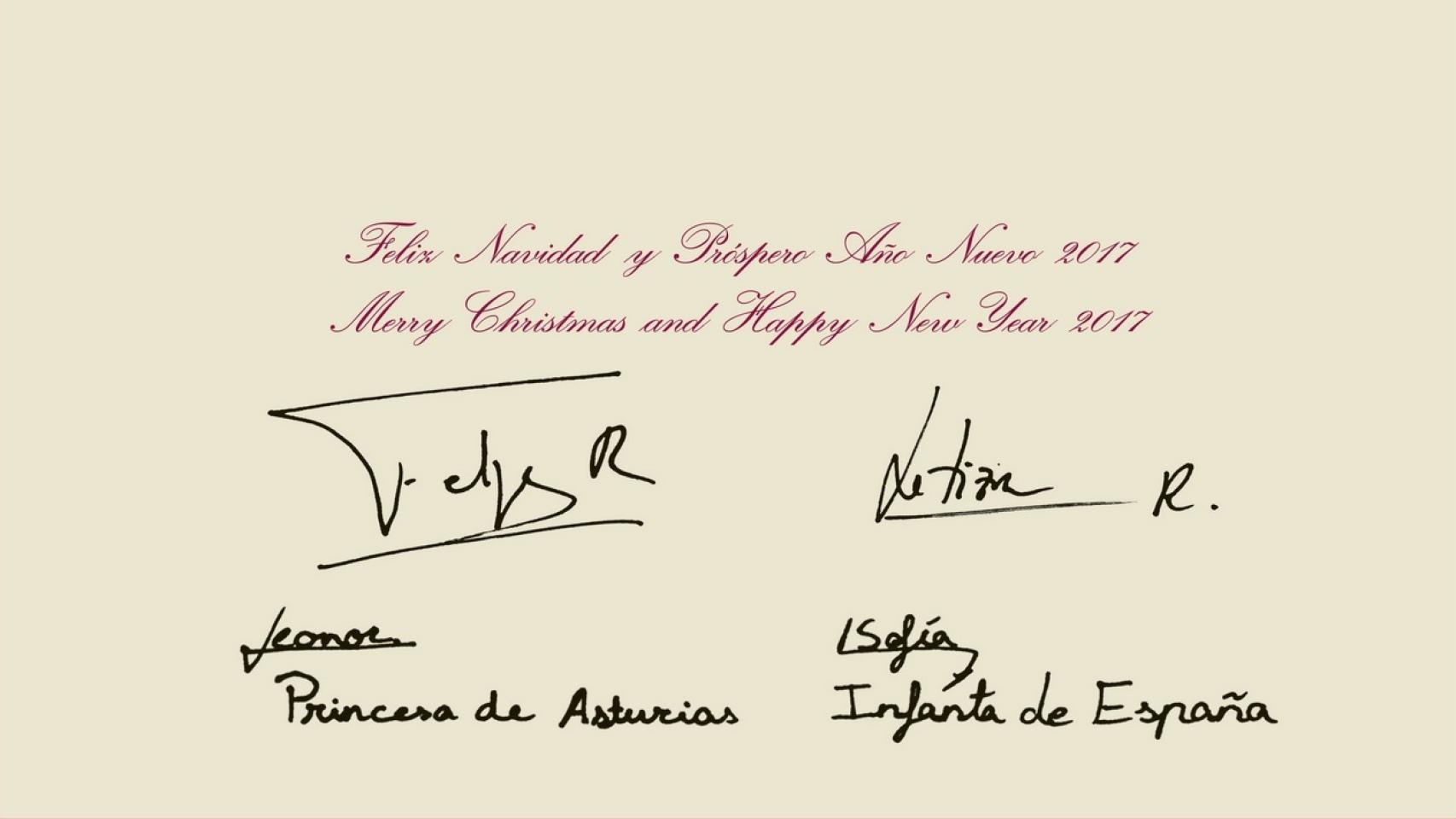 Reverso felicitación.