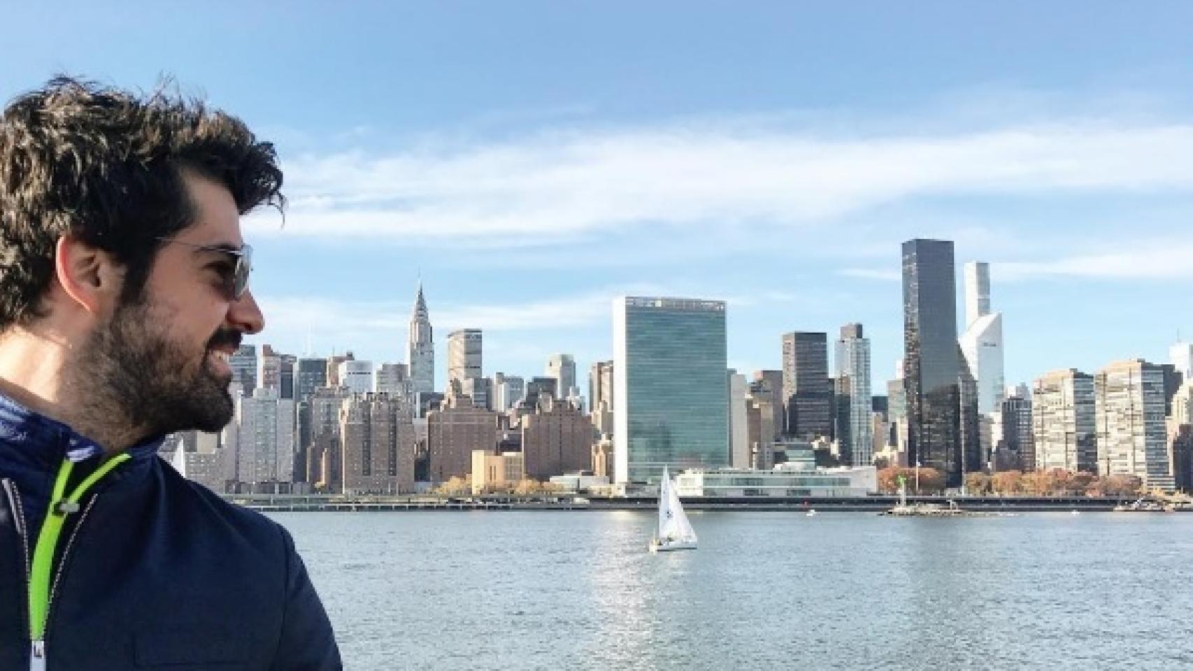 Miguel Ángel viajó a Estados Unidos para formarse mejor en el mundo del Arte Dramático.