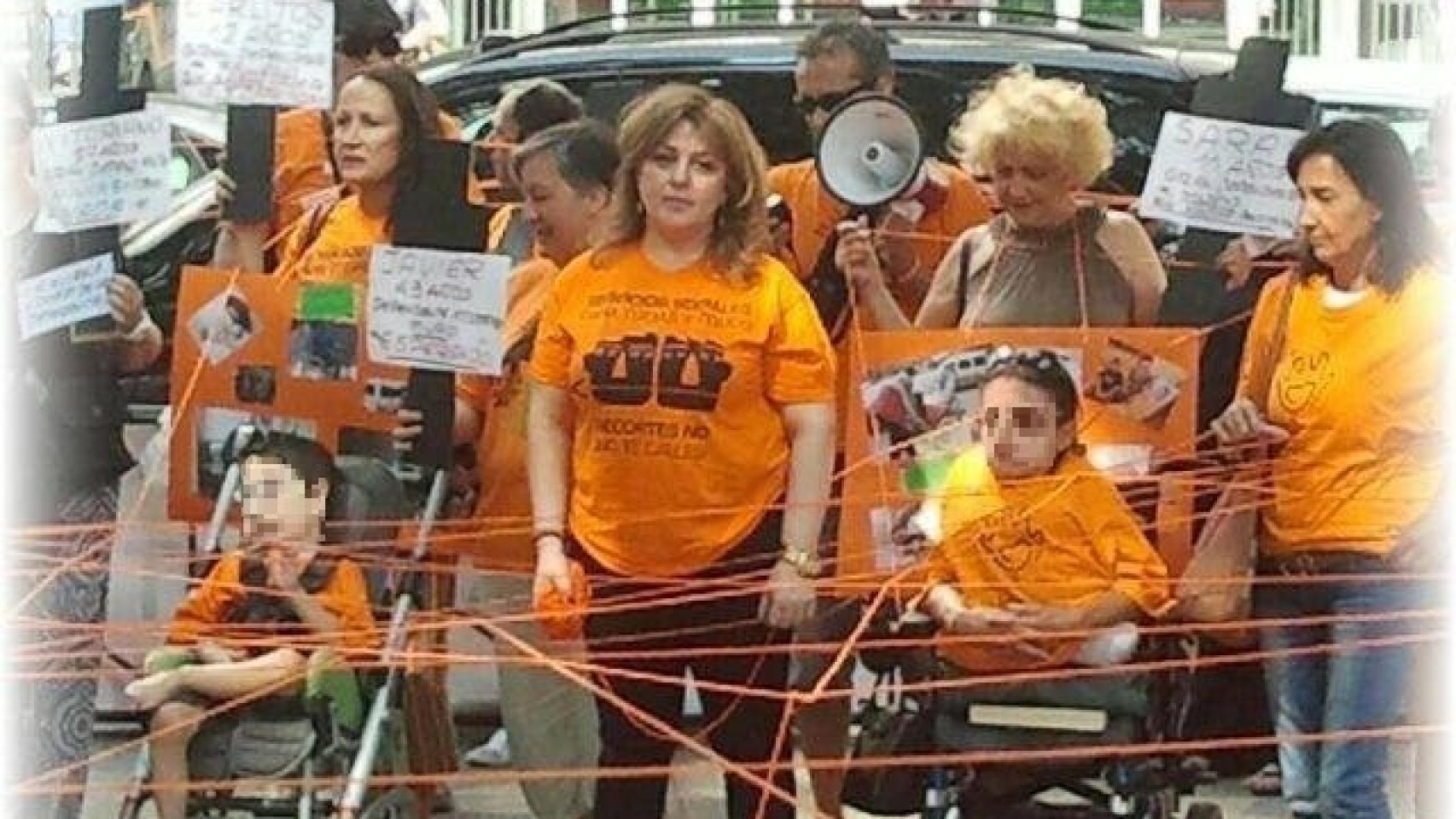 Protesta de la plataforma de dependencia.