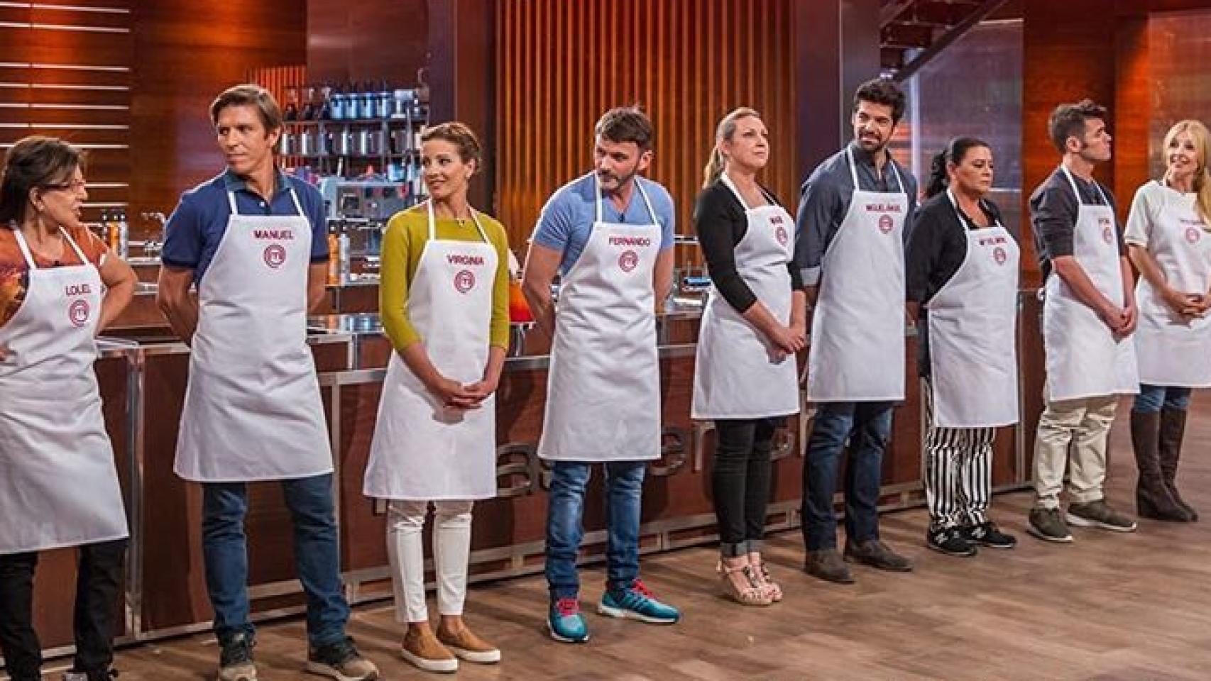 Todos los concursantes de la primera edición de MasterChef Celebrity.