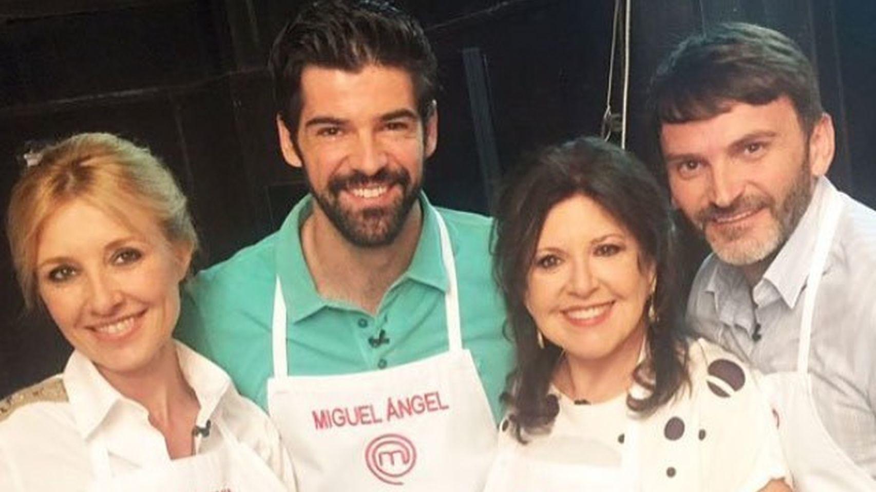 Los cuatro finalistas: Cayetana Guillén Cuervo, Miguel Ángel Muñoz, Loles León y Fernando Tejero.