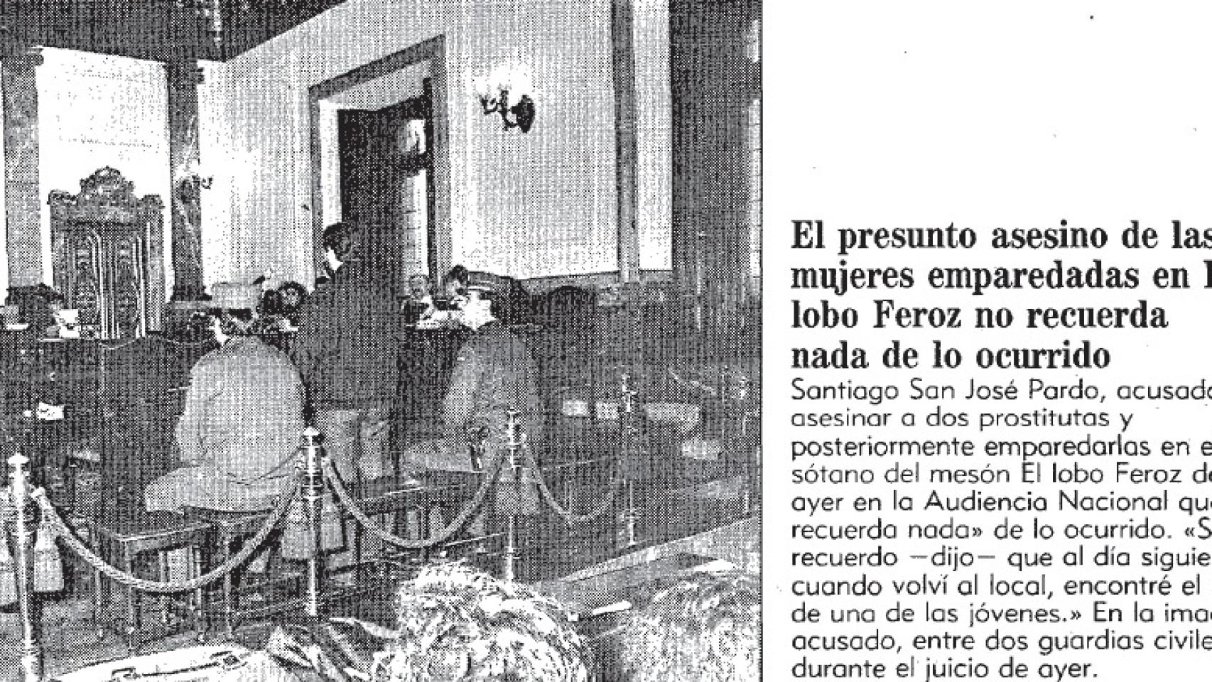 El acusado contestando a las preguntas del juez.