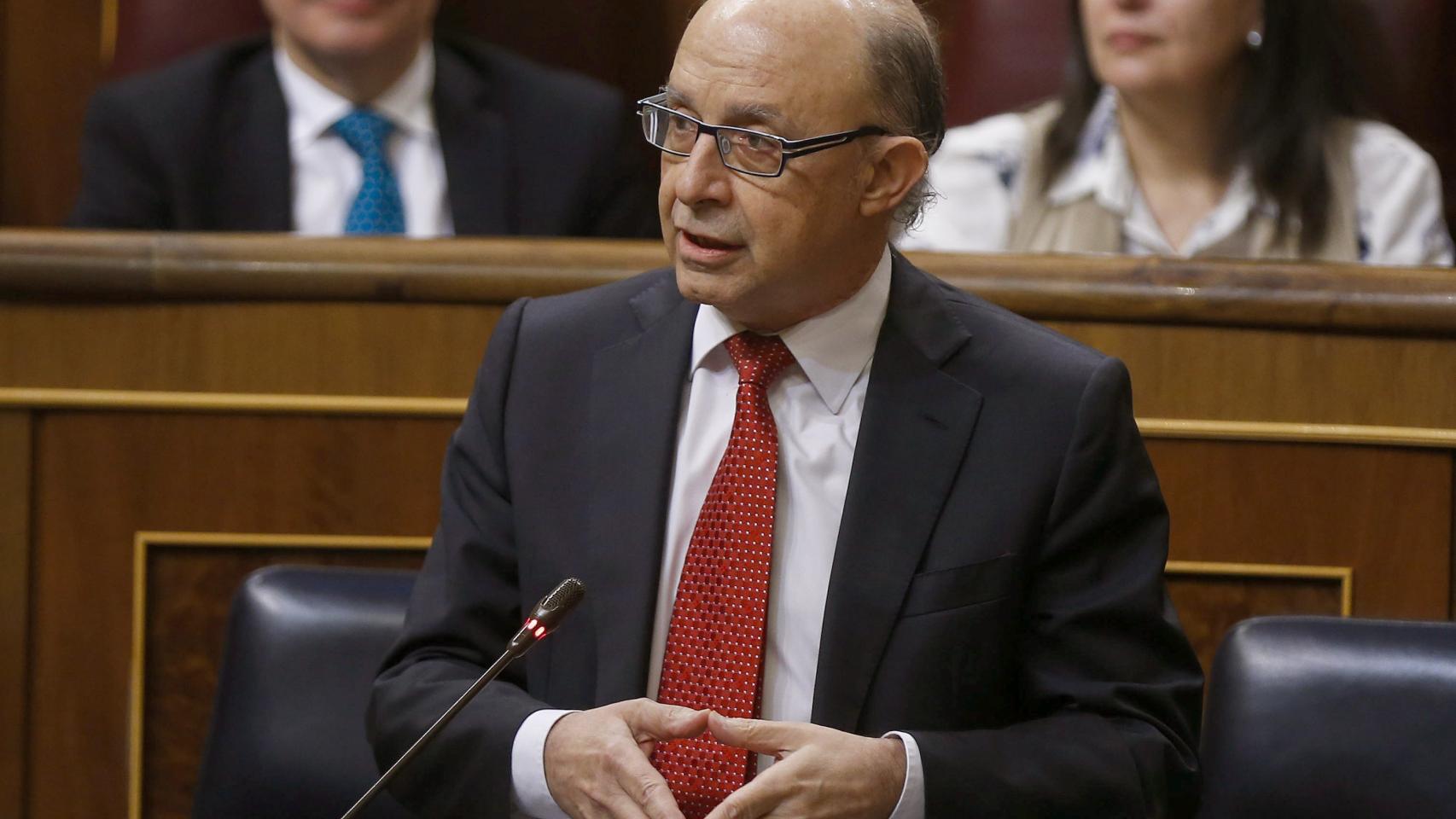 Montoro en la sesión de control al Gobierno.