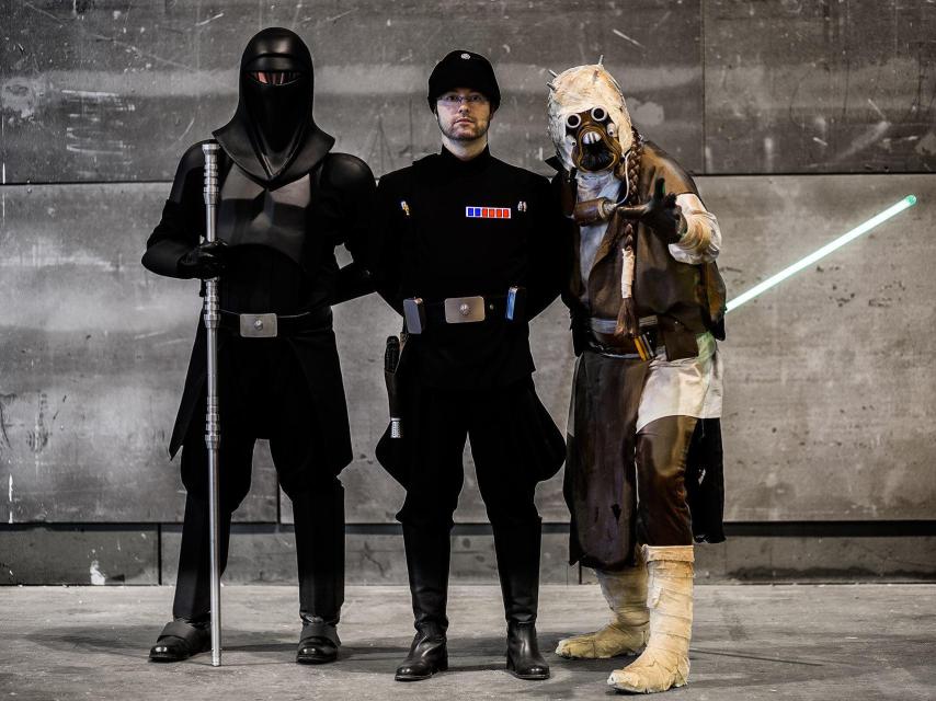 Tres miembros de la Legión 501.