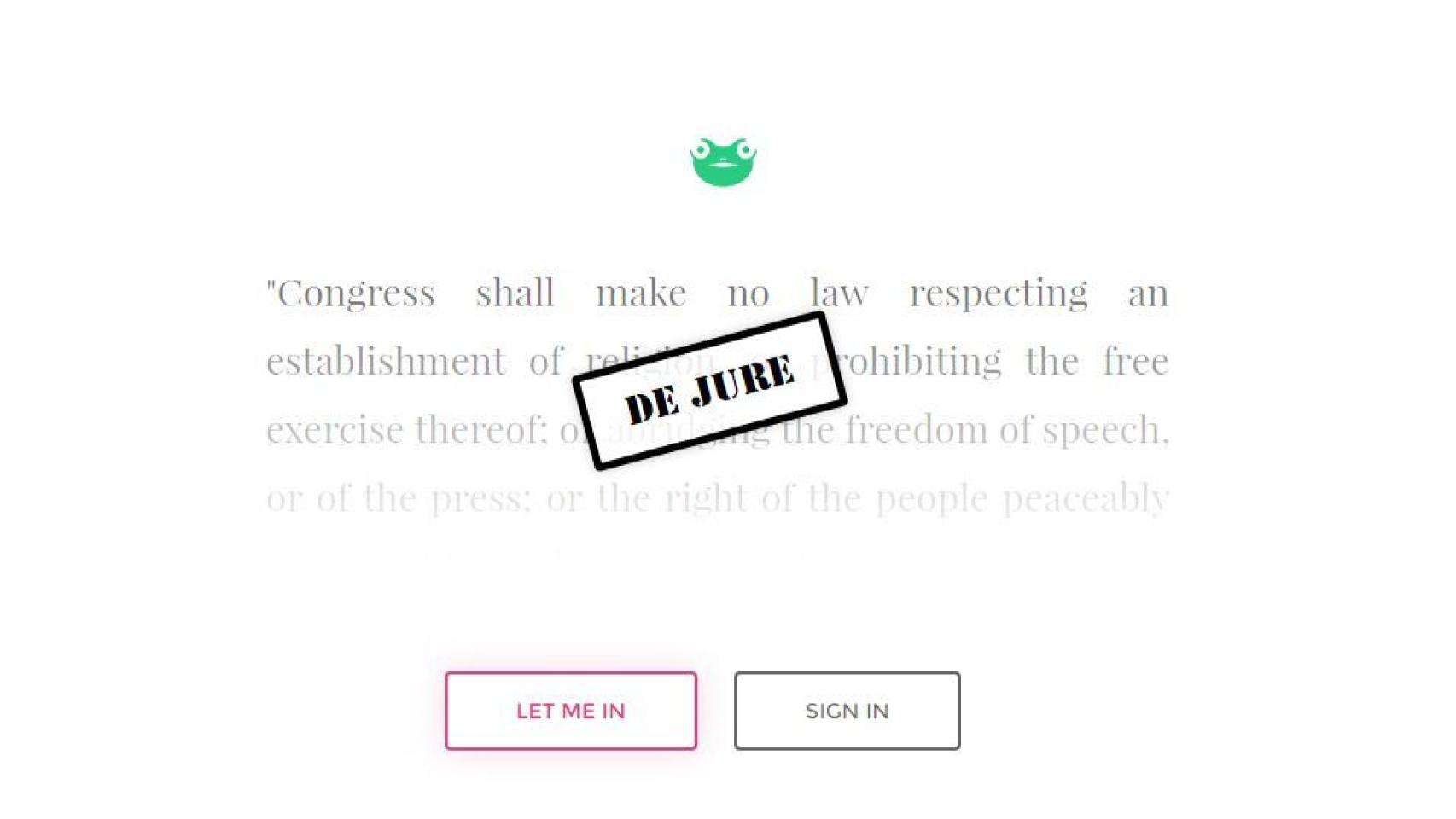 La página de inicio de la red.