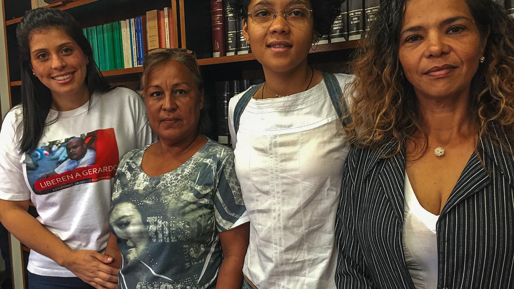 Andreína, Sonia, Dioris y Ratiuska tienen a seres queridos encarcelados.