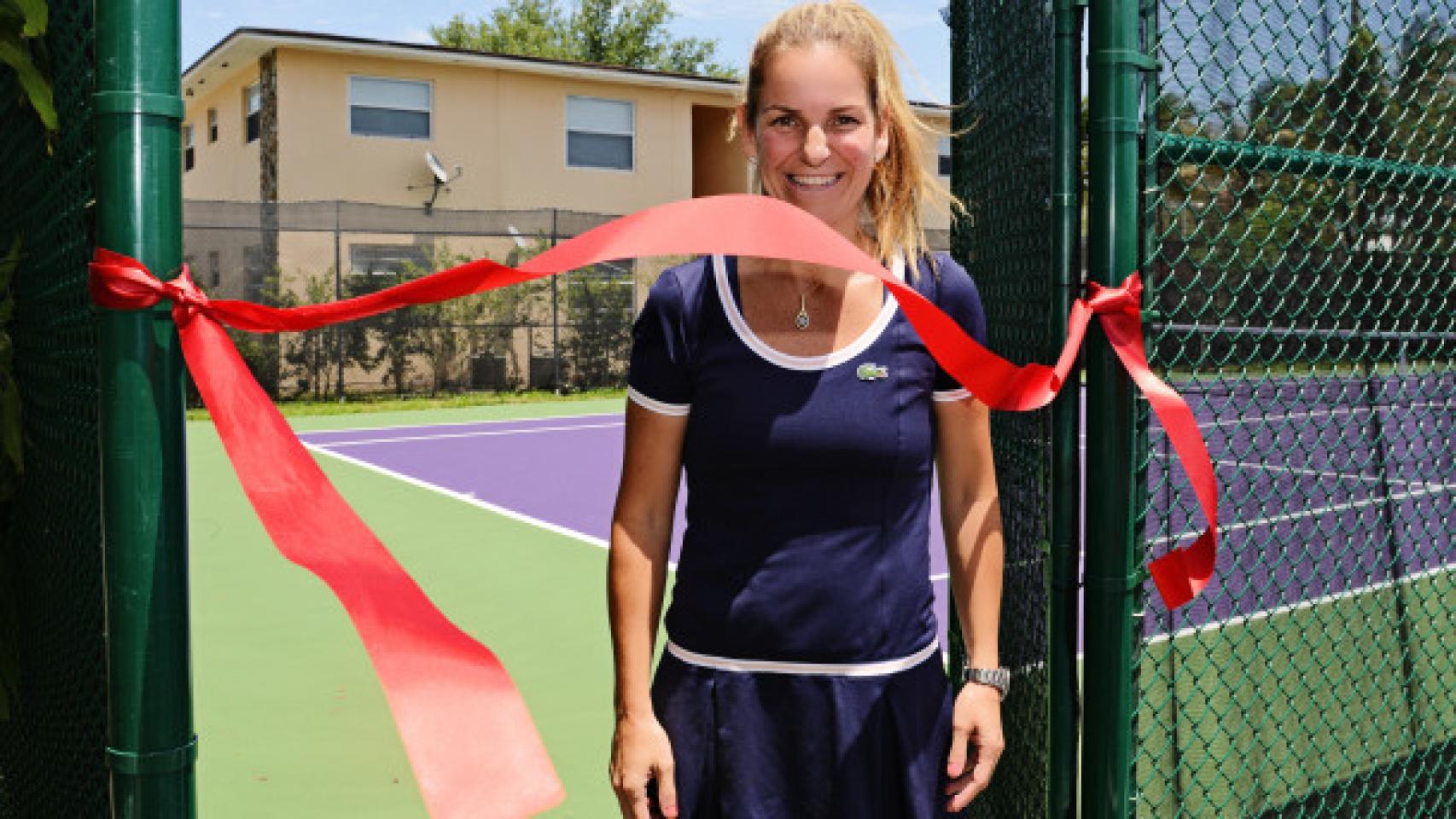 IImagen promocional de Arantxa Sánchez Vicario en la escuela deportiva que dirige en Miami