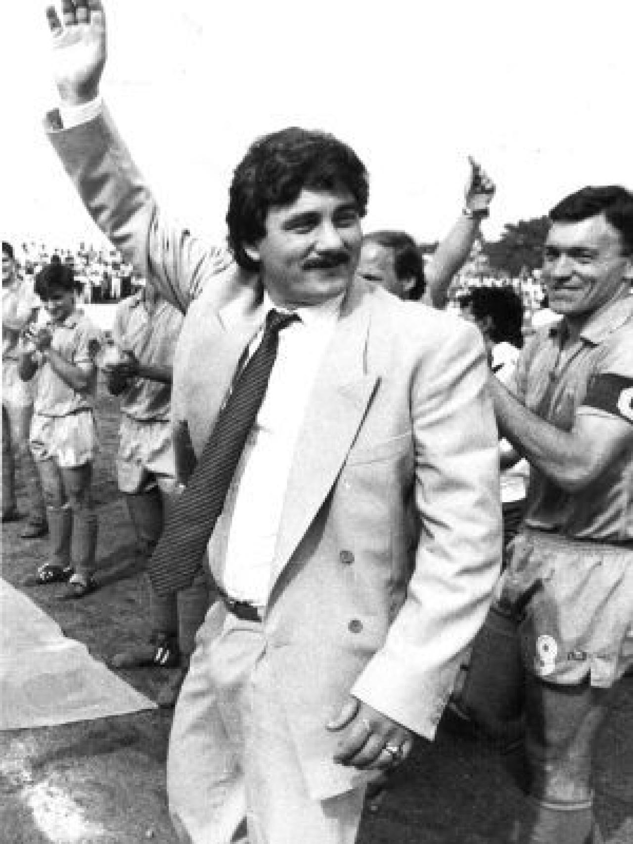 Sito Miñanco invirtió decenas de millones de pesetas procedentes del narcotráfico en el equipo de fútbol de su pueblo, al que cerca estuvo de ascenderlo a segunda división.