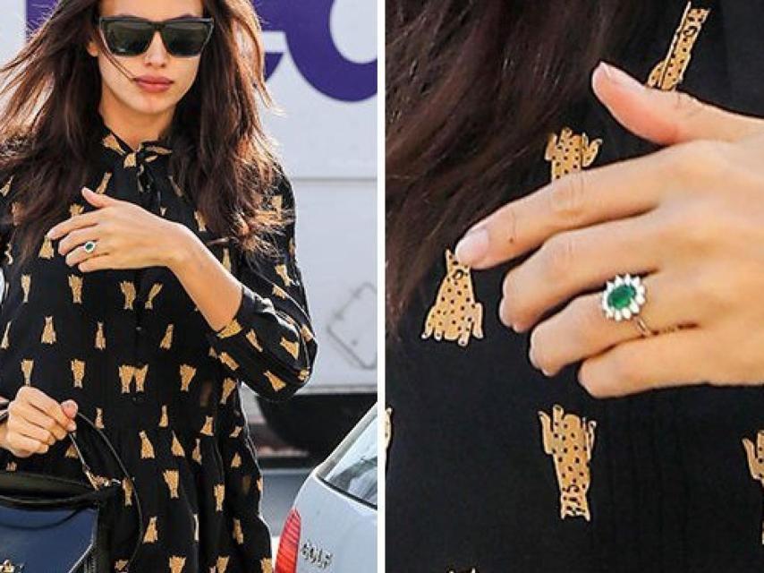 Irina Shayk luciendo alianza