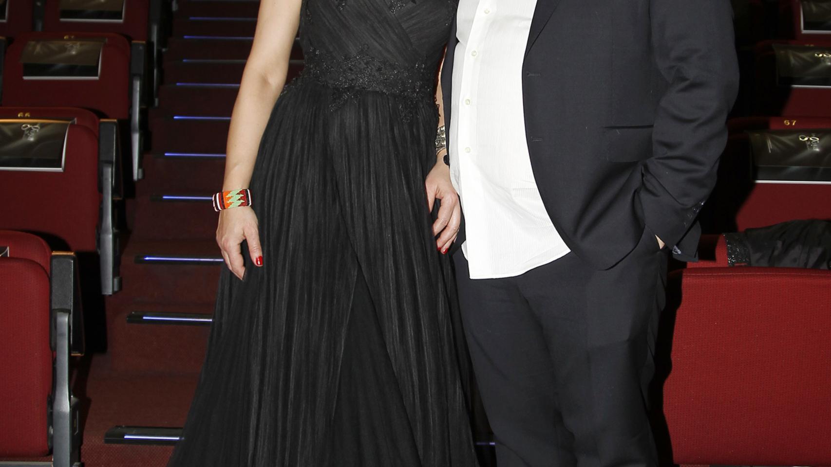 Chicote y su chica, Inma, durante una de sus contadas apariciones públicas conjuntas.