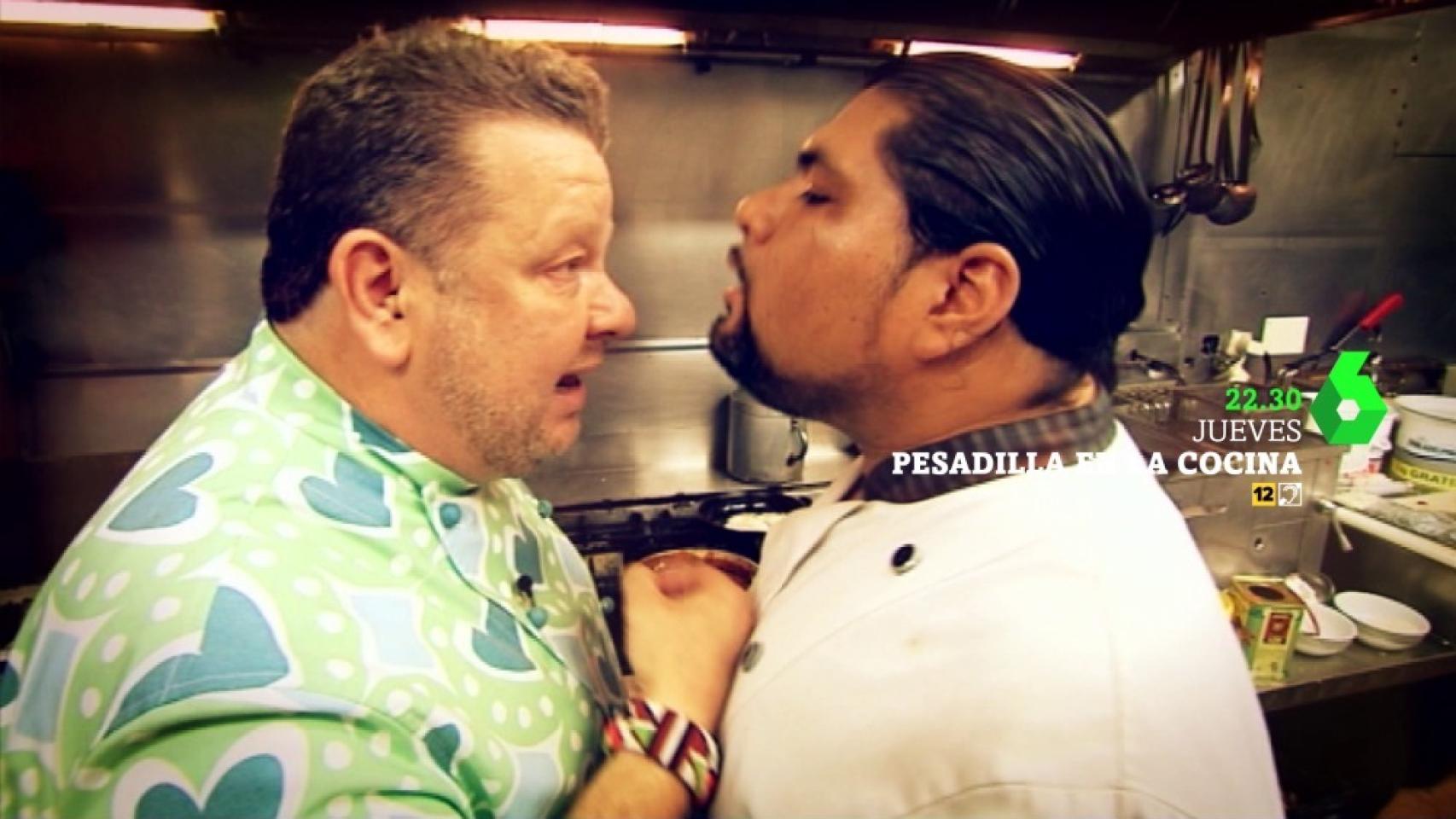 Anuncio de uno de los programas de Pesadilla en la Cocina.