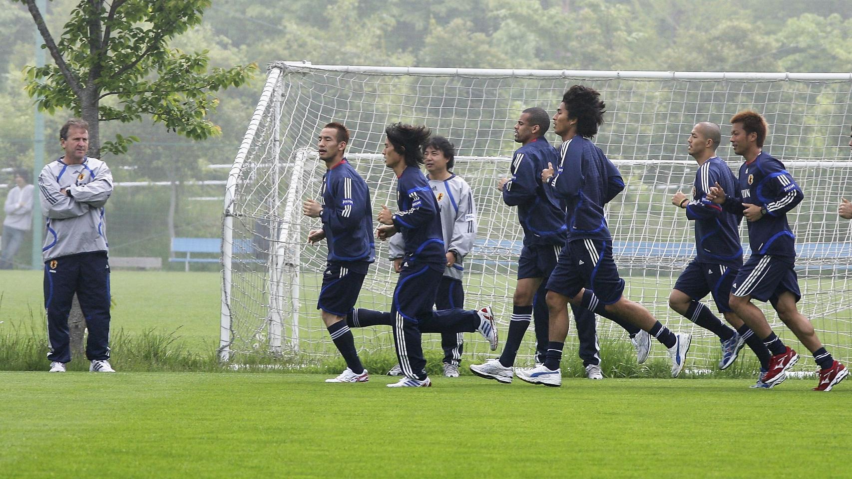 Zico, durante su etapa como seleccionador japonés.
