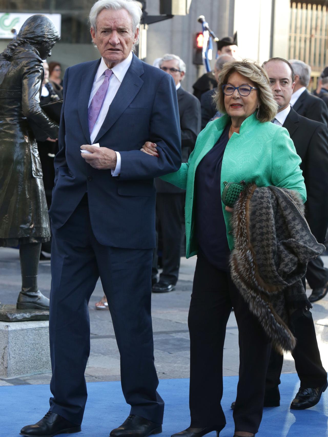 Luis del Olmo y su mujer Mercedes en los Premios Princesa de Asturias 2016