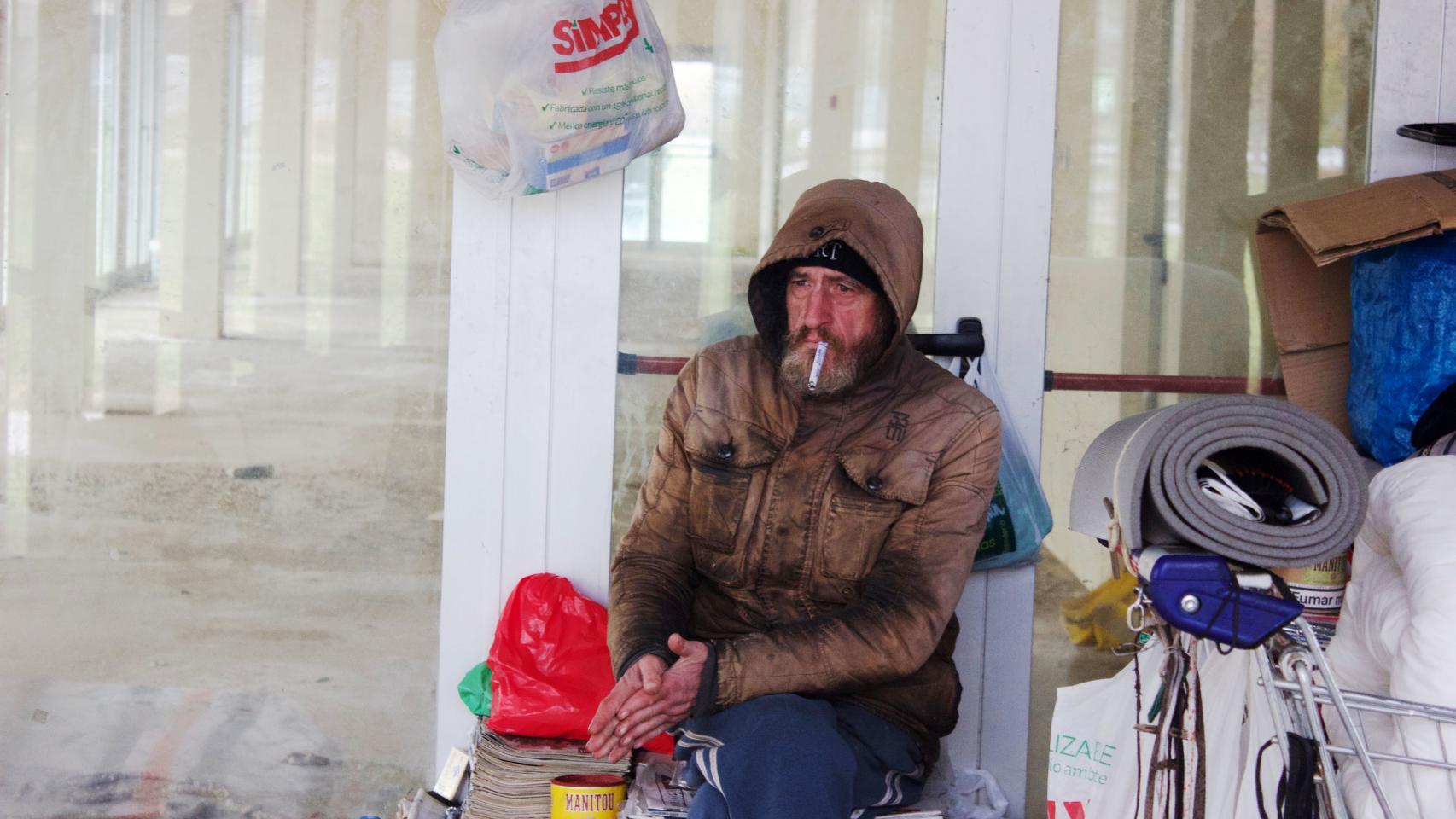 Eloy en su postura más habitual.