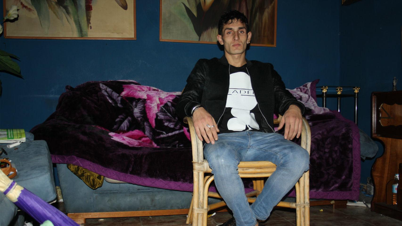 Alin en la casa que compartía con La Veneno.