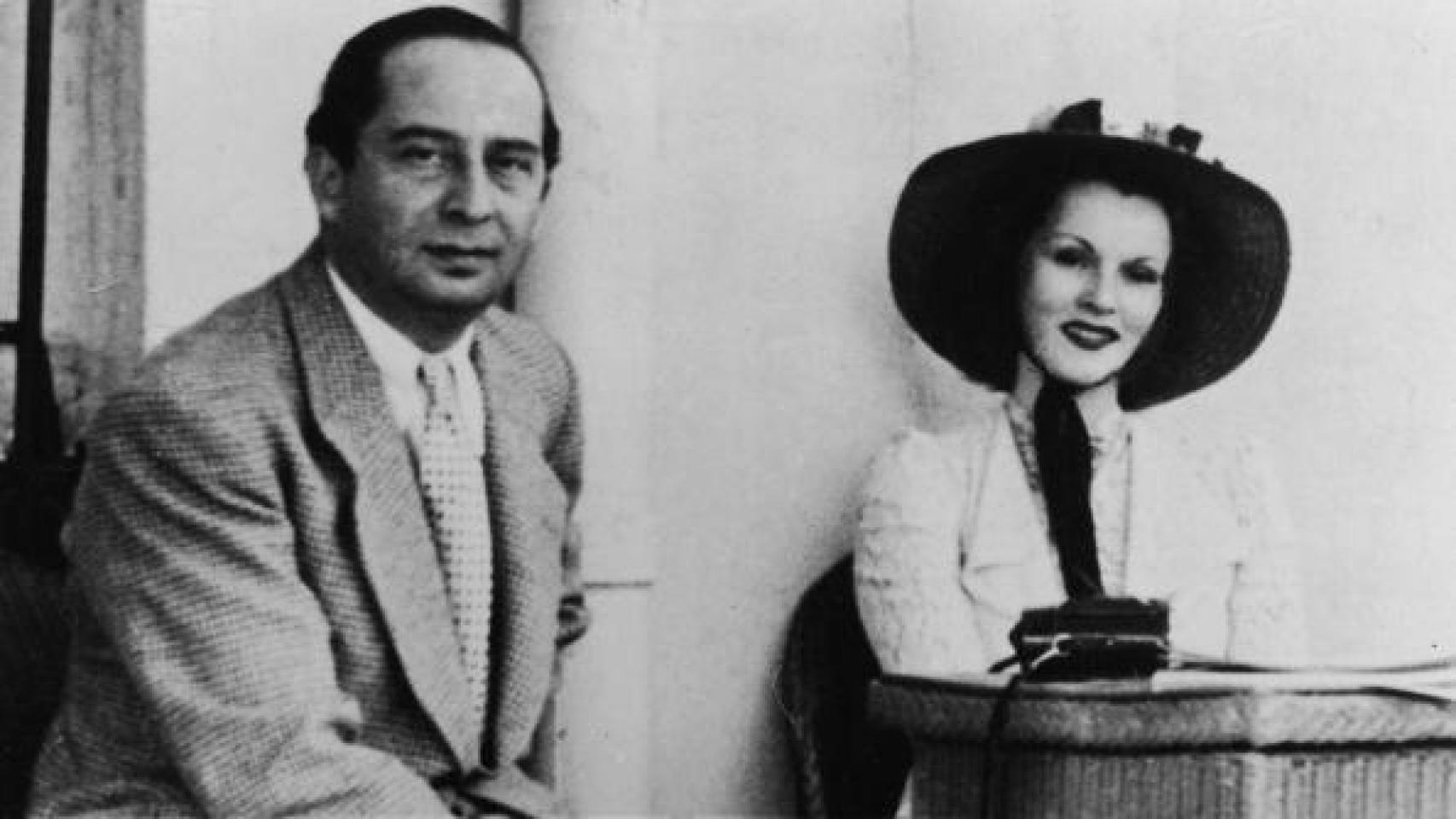 Burhan Belge y Zsa Zsa Gabor