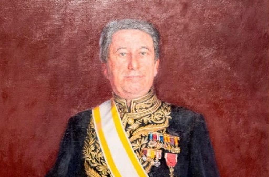 Retrato del exalcalde de A Coruña, pintado por Rafael Cidoncha.