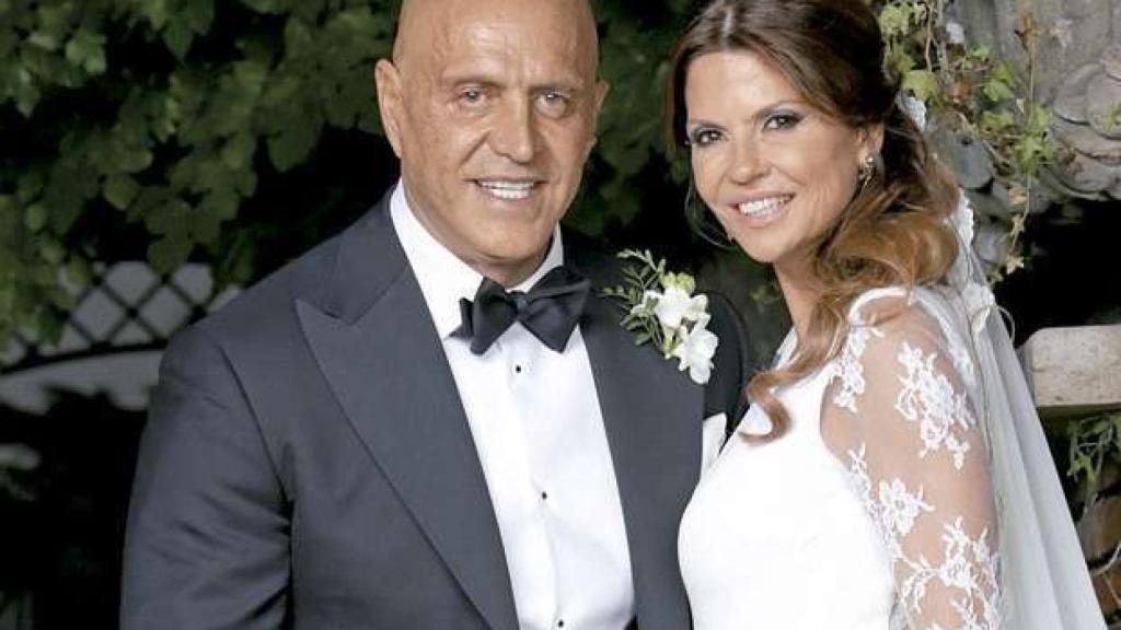 Kiko Matamoros y Makoke el día de su boda.