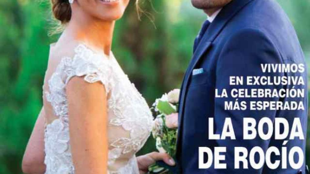 Rocío Carrasco muy sonriente con su ya marido Fidel Albiac.