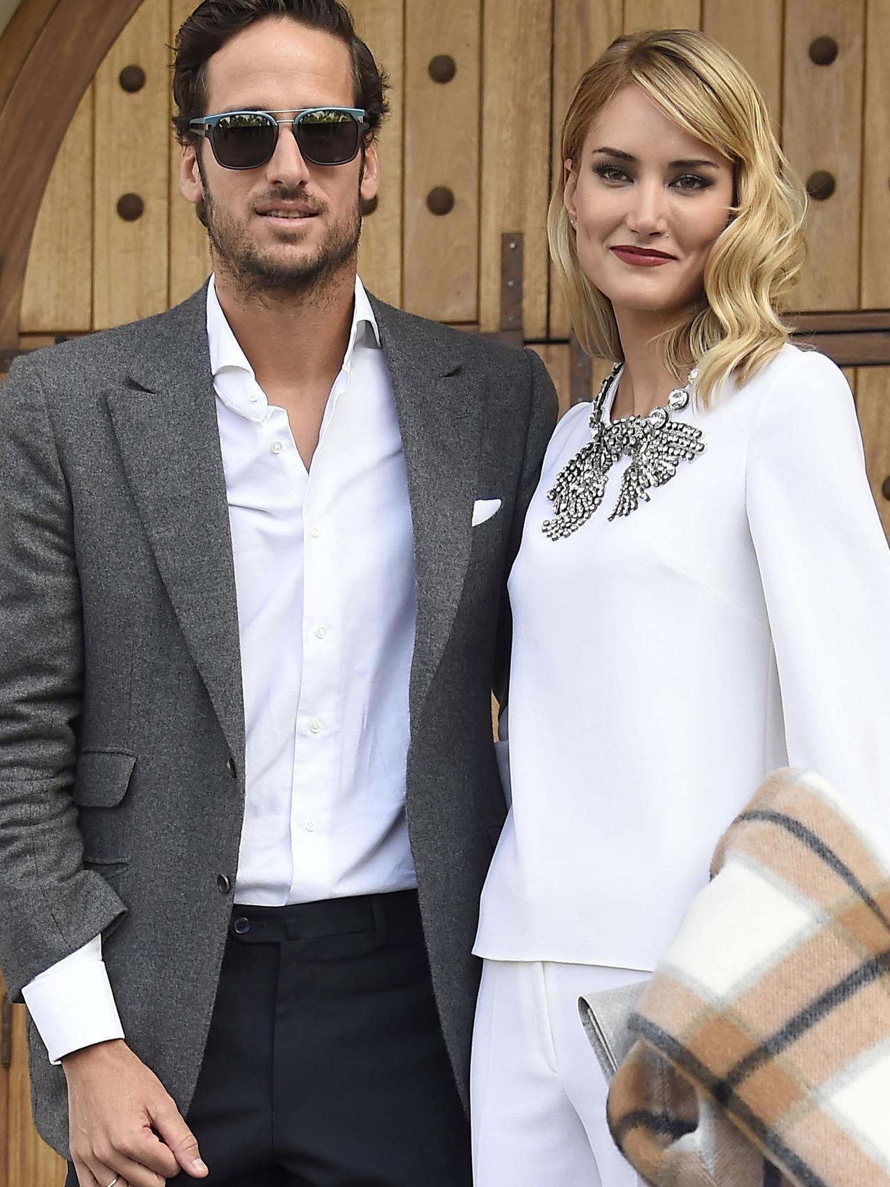 Feliciano López y Alba Carrillo en una de sus últimas imágenes públicas.