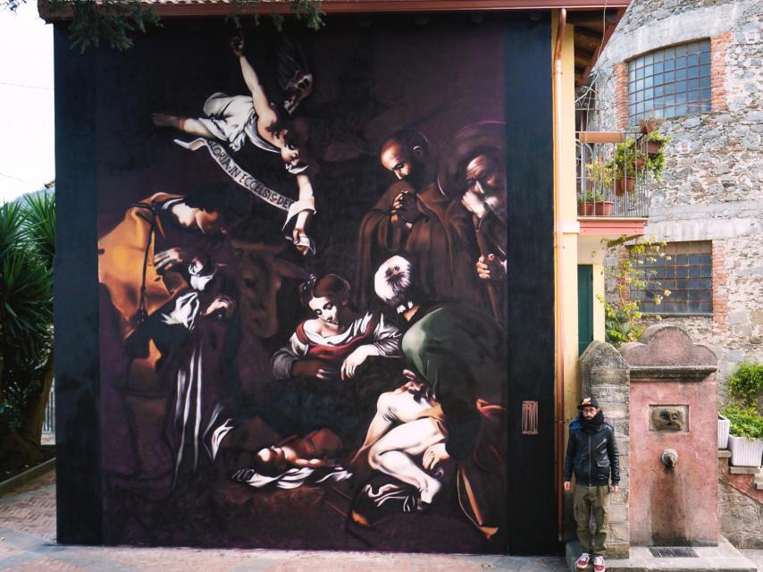 La Natividad de Caravaggio, por Andrea Ravo.