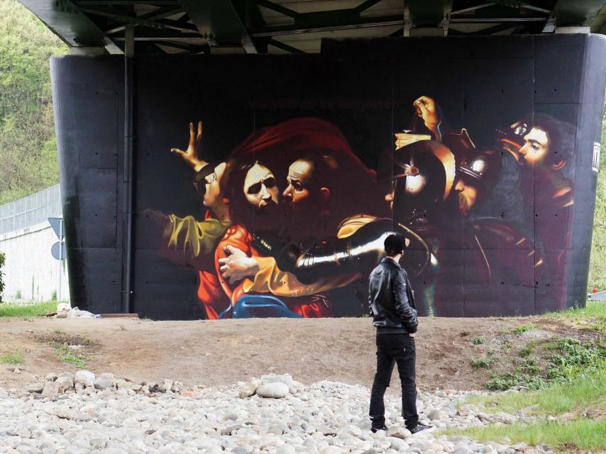 Uno de los grafitis de Andrea Ravo.