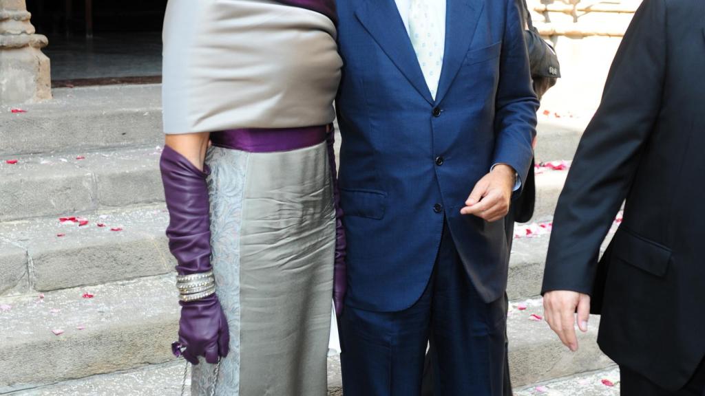 Susana Gallardo y Alberto Palatchi en la boda del hijo de Isidre Fainé