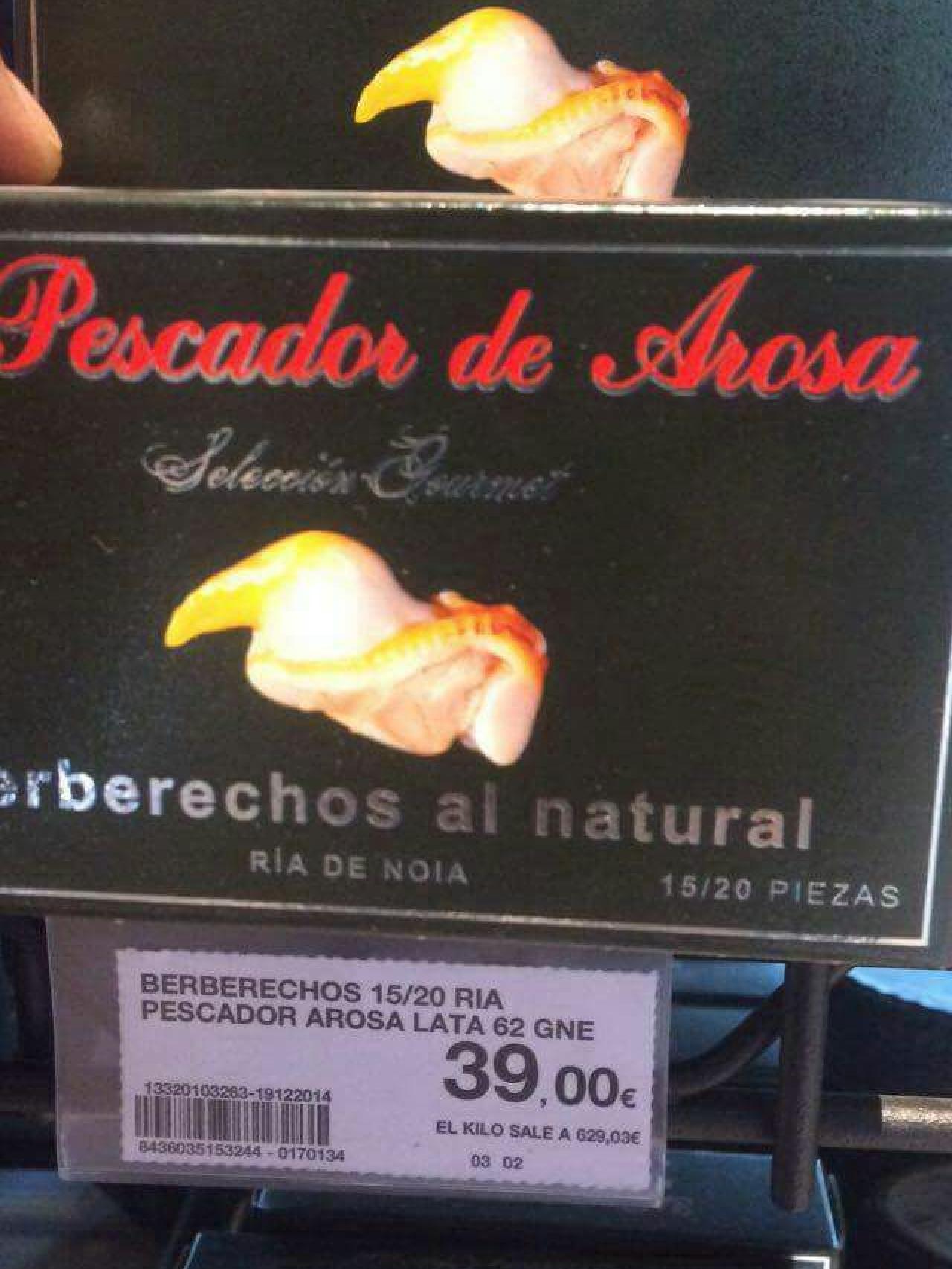 El desorbitado precio de las latas gourmet de berberechos.