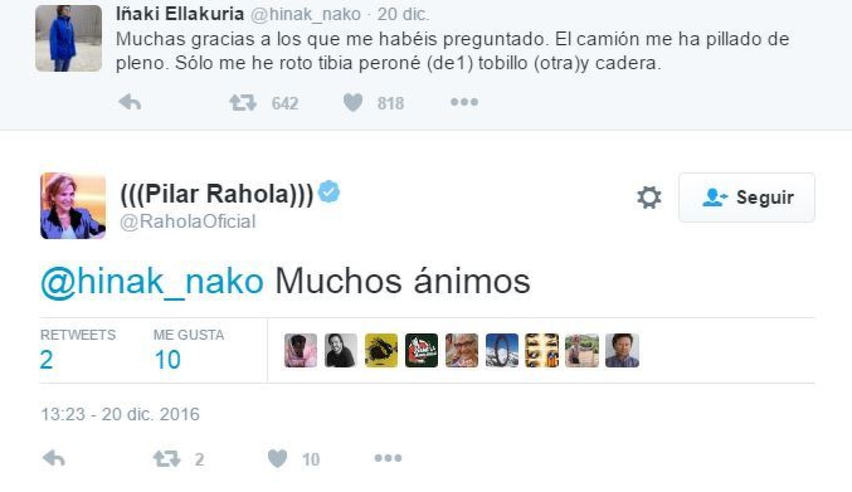 Tuit de Pilar Rahola.