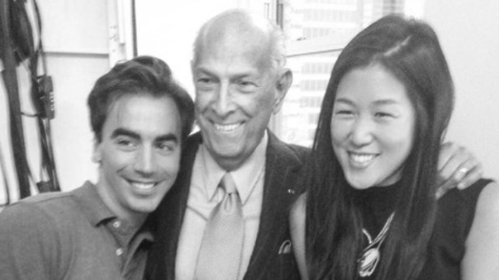 Laura Kim y Fernando García con Oscar de la Renta, con quien trabajaron durante años