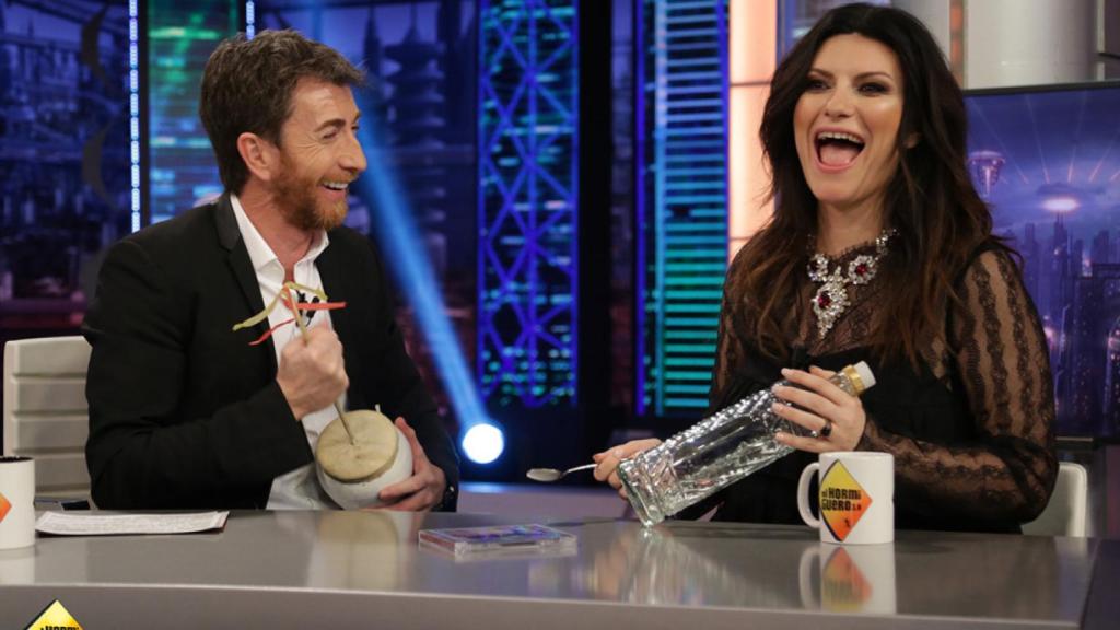 Laura Pausini abandona 'El Hormiguero' porque se le ve el culo