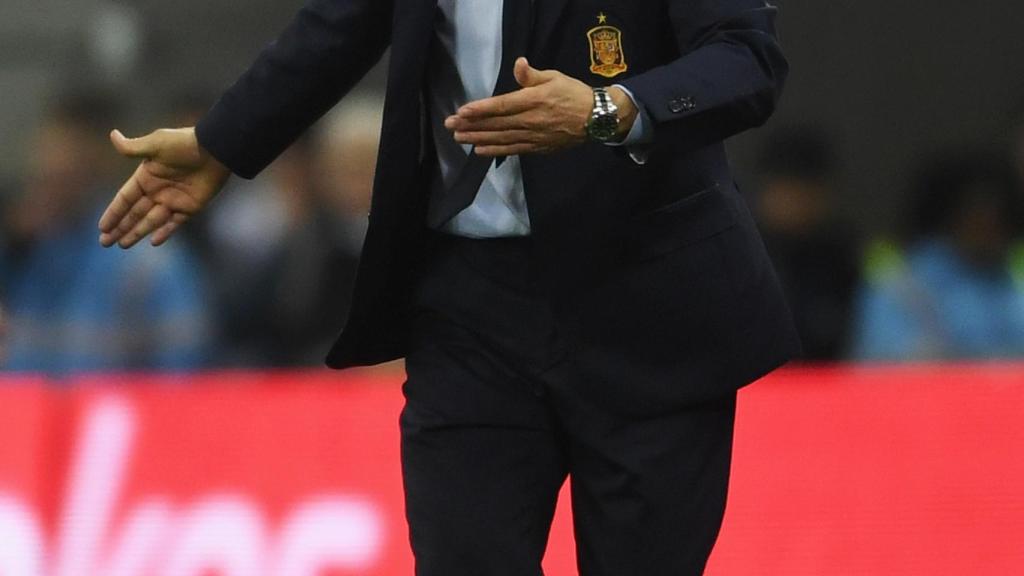 Julen Lopetegui, durante el reciente amistoso de España en Wembley.