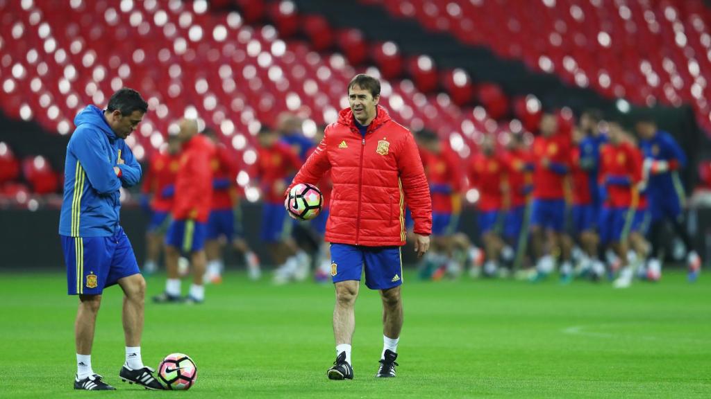 Entrenamiento de la selección.