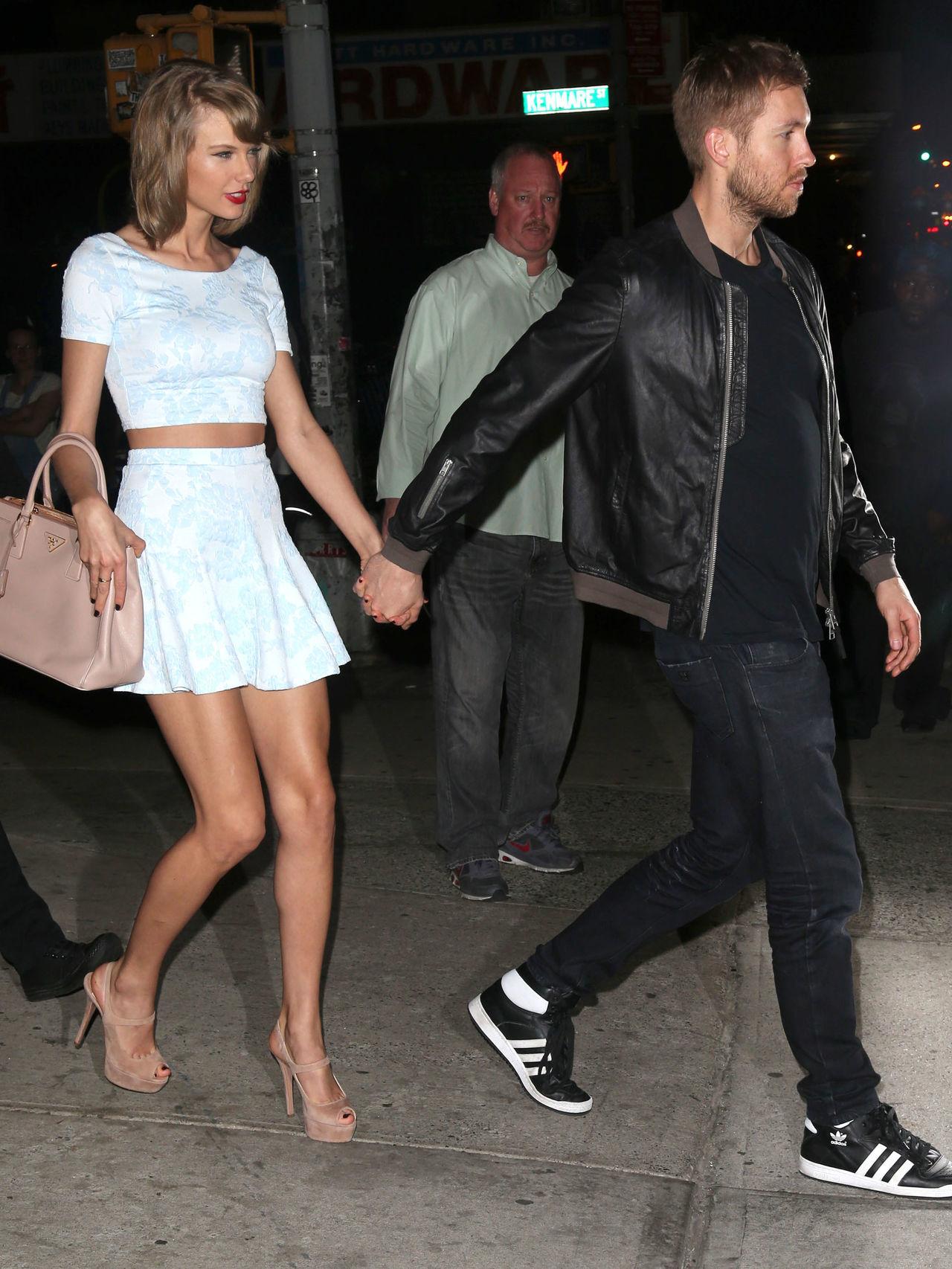 Los cantantes Taylor Swift y Calvin Harris