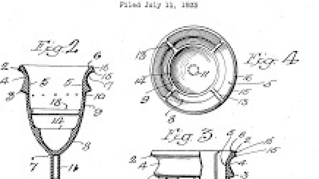 Primera patente de la copa menstrual