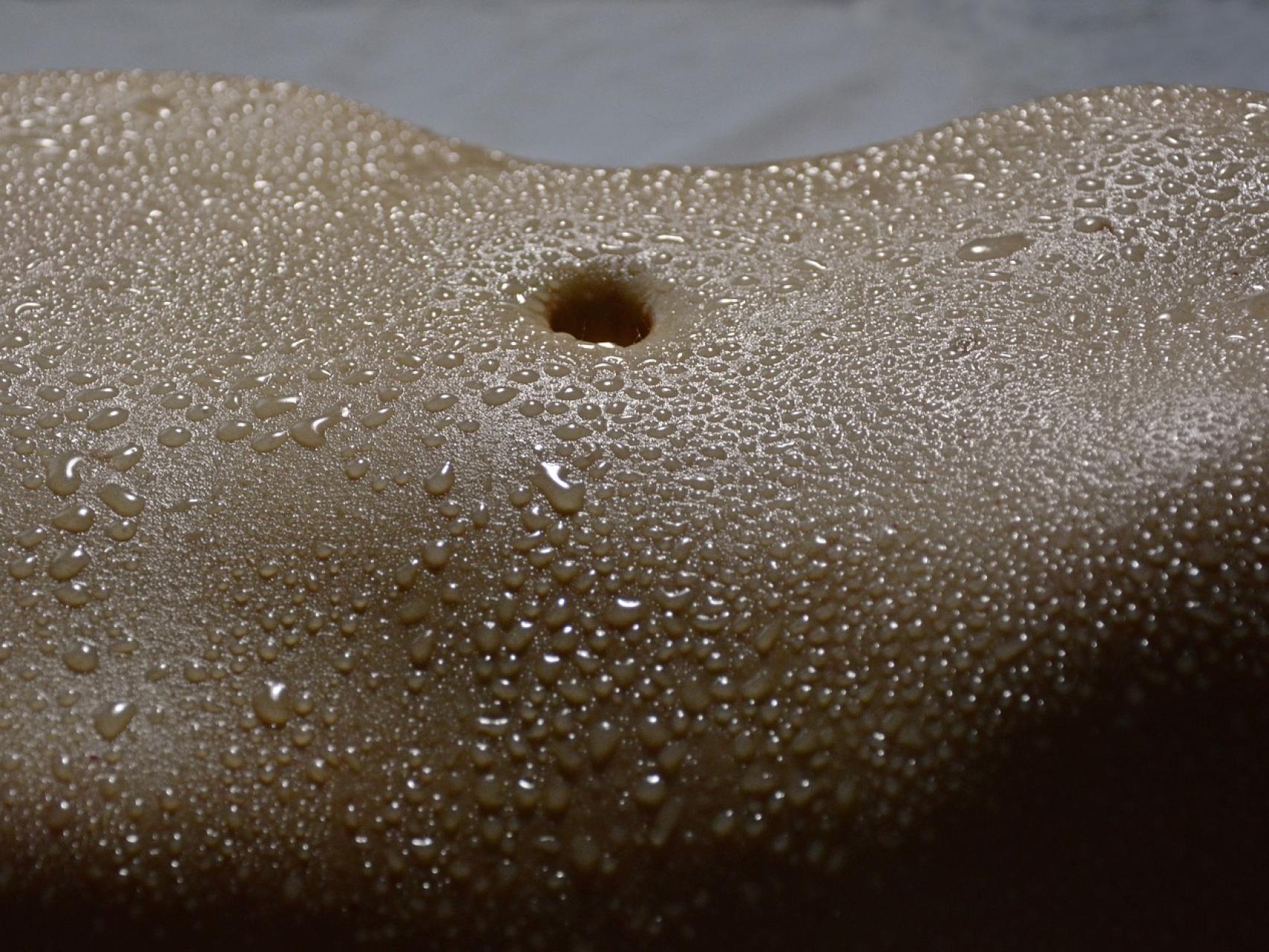 En el abdomen también conviven los dos tipos de células.