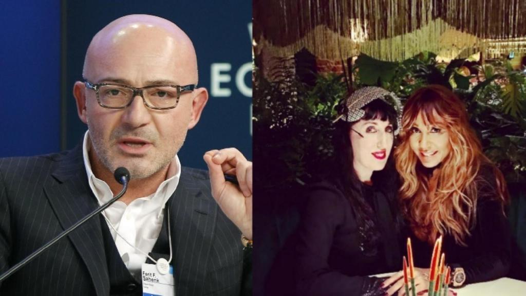 Rossy de Palma y Caty Guetta, durante su visita al Amazónico, y el millonario Ferit Sahenk.