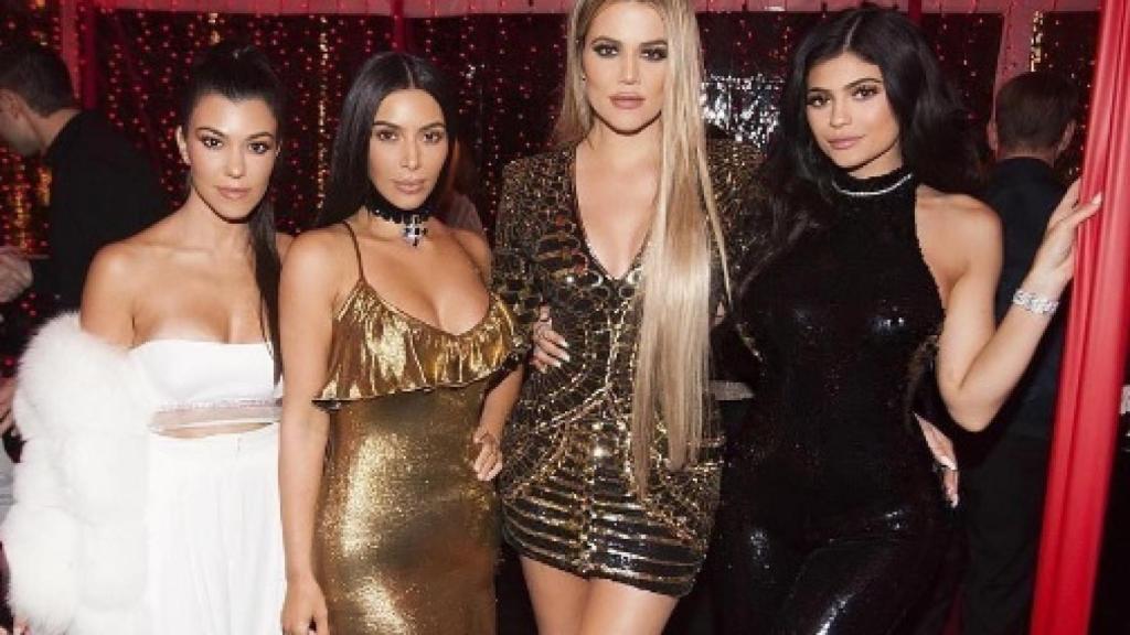 Parte de clan Kardashian. De izquierda a derecha, Kourtney, Kim, Khloe y Kylie.