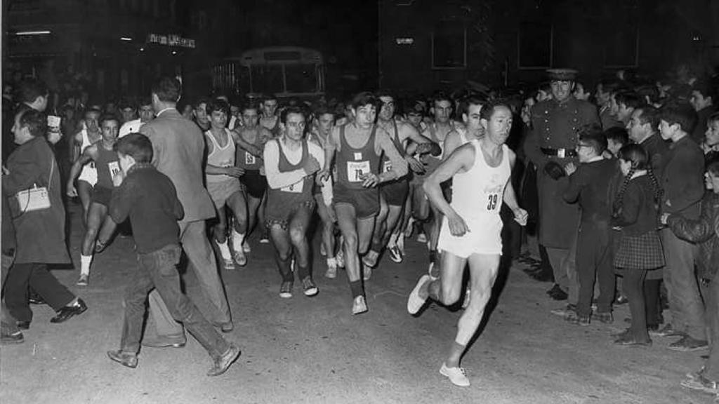 Foto de la primera San Silvestre, por entonces Gran Premio de Vallecas.