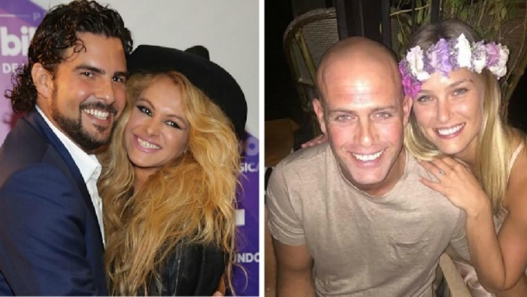 Paulina Rubio (izda) y Bar Refaeli (dcha) han sido madres este año.