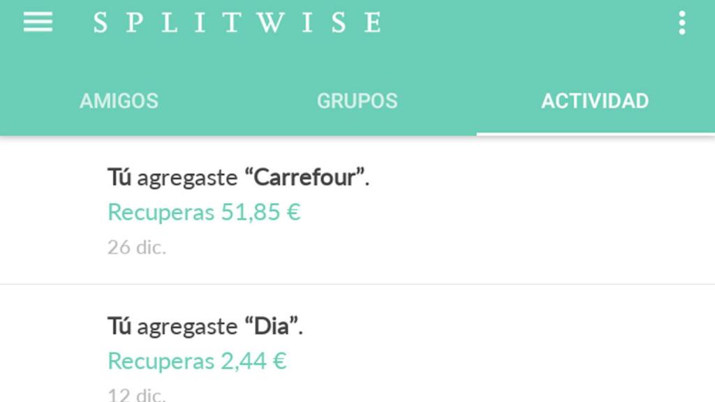 La mejor aplicación para compartir gastos y que no te deban dinero